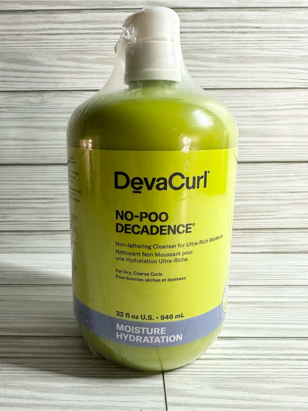 DevaCurl No-Poo Decadence NonLathering Cleanser for Ultra-Rich Moisture 32 fl oz